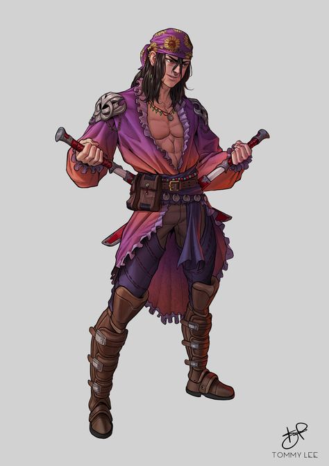 Thief Character Design, D D Rogue, Thief Character, Monk Dnd, Fantasy Party, D D Classes, Draw Characters, Fantasy Races, Tommy Lee