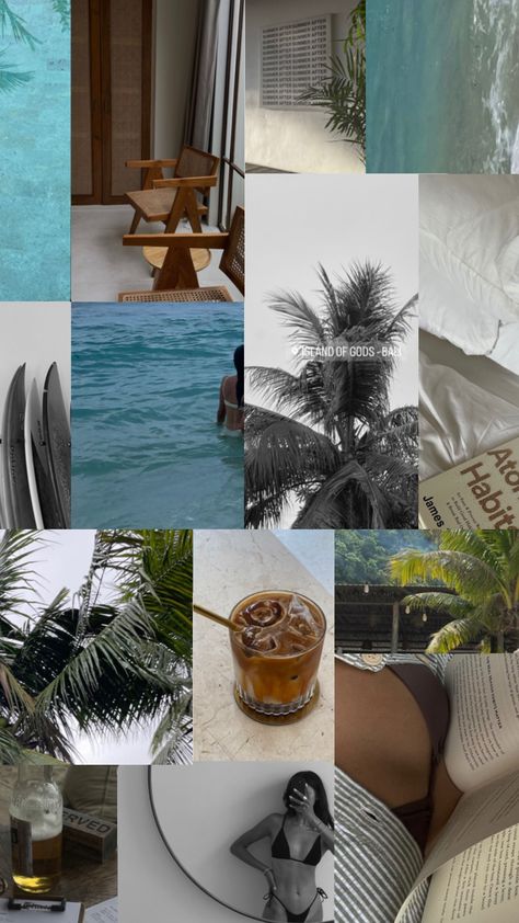 Mexico, European Summer Color Palette, Bali Mood Board, Luxury Beach Aesthetic, Beach Instagram Pictures, Outfits For Mexico, Instagram Feed Ideas Posts, Summer Color Palette, Black And White Theme