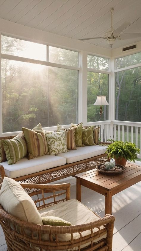 Get Inspired: 15 Modern Lean-To Screened Porch Plans for Stylish Outdoor Living - livelytrend.com Screen Porch Ideas Farmhouse, Small Screened In Back Porch Ideas, Screened In Deck Decorating Ideas, Screened In Porch With Deck, Screened In Porch Decorating Ideas Cozy, Small Screened In Porch Ideas, Charleston Backyard, Porch Enclosure Ideas, Tiny Sunroom