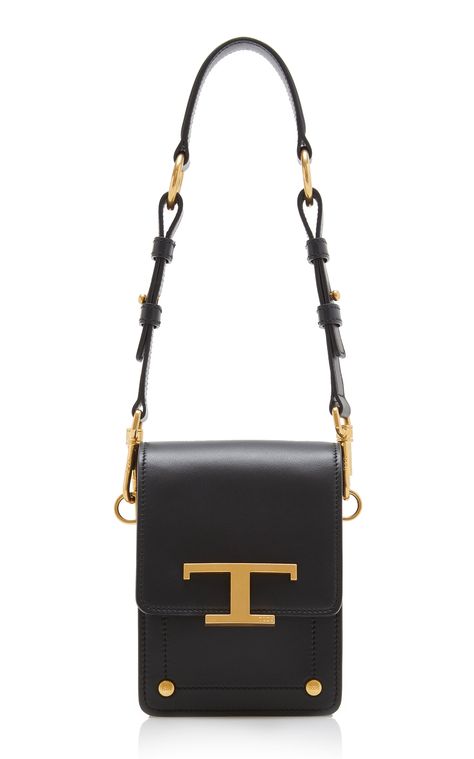 T Micro Leather Folder Bag by TOD'S for Preorder on Moda Operandi Tods Timeless Bag, Timeless Bags, Leather Folder, Micro Bag, Timeless Accessories, Dark Colors, Wearing Black, Moda Operandi, Fashion Collection