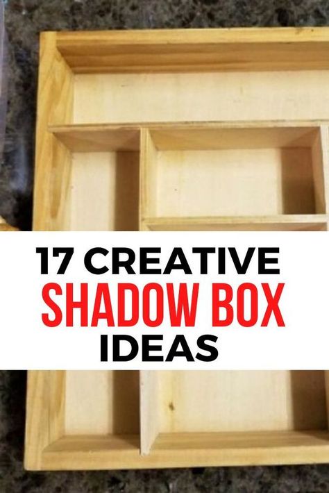 If you're looking for a creative homemade gift idea for boyfriend, friends or mom then check out these creative shadow box displays. Perfect as wedding, baby or graduation gifts as well, these unique ideas make for great home decor projects on a budget, you can even learn how to make a shadowbox from old drawers. #diy #shadowbox #ideas Configuration Boxes Diy, Amigurumi Patterns, Organisation, Diy Shadow Box Shelves, Wooden Box Wall Shelves, Shadow Box Frames Ideas Creative, Easy Diy Shadow Box Ideas, Ideas For Shadow Boxes, Large Shadow Box Ideas