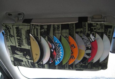 Upcycling, Motocross, Retro Car Decor, Decor For Car, Car Interior Diy, Cd Holder, Car Assesories, Hippie Car, Car Things