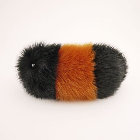 Black, I Am Perfect, Animal Cute, Cute Plush, Caterpillar, Stuffed Animal, Plush Toy, Faux Fur, Orange