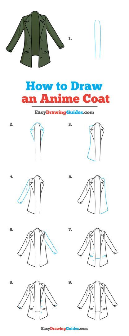 Anime Coat Drawing Lesson. Free Online Drawing Tutorial for Kids. Get the Free Printable Step by Step Drawing Instructions on https://easydrawingguides.com/how-to-draw-an-anime-coat/ . #Anime #Coat #LearnToDraw #ArtProject Croquis, How To Draw Manga Eyes Step By Step, How To Draw Coats Jackets, How To Draw A Jacket Step By Step, Learn To Draw Anime Step By Step, How To Draw Cardigan, How To Draw A Coat, Coat Design Drawing, Coat Drawing Sketches