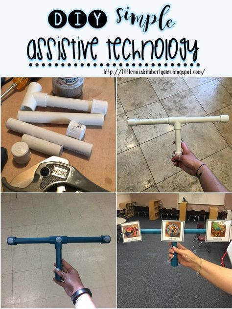 Super cheap & easy assistive technology hacks for students with special needs Homemade Adaptive Equipment Occupational Therapy, Assistive Technology Diy, Low Tech Assistive Technology, Hacks For Students, Adaptive Equipment Diy, Technology Vocabulary, Hologram Technology, Assistive Technology Devices, Adaptive Devices