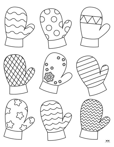 Choose from a variety of mitten coloring pages and templates for hours of holiday fun! All pages can be printed from home and are 100% FREE. Mitten Coloring Page, Winter Printables Free, Mittens Template, Snowflake Coloring Pages, Seasons Worksheets, Winter Printables, Snowman Coloring Pages, Printable Snowman, Theme Activities