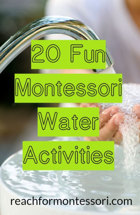 Young children enjoy activities that involve water. Fortunately, there are so many fun Montessori water activities to choose from. Water Play Activity For Preschool, Montessori, Montessori Water Play, Montessori Water Pouring Activities, Water Learning Activities Preschool, Water Play Day Activities, Water Activities For Toddlers Classroom, States Of Water Preschool, Preschool Water Play Activities