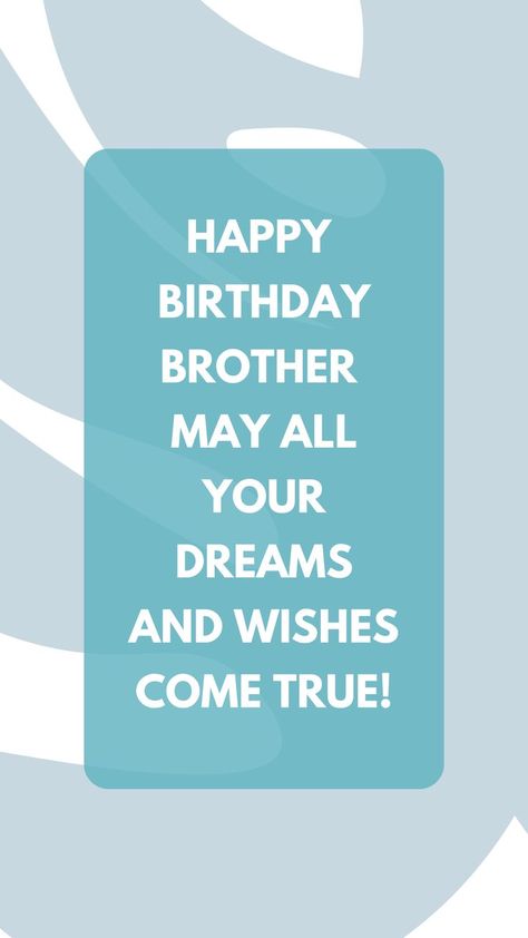 Wonderful people are not easy to find.. If you have one in your family make sure you appreciate them by letting them know how you feel about them especially on their Birthday. #birthday #birthdaycards #brother #bro Send a happy birthday brother quote, happy birthday brother wishes, happy birthday wishes for big brother funny ones... Enjoy! Birthday Wishes For Big Brother, Happy Birthday Bro Wishes, Happy Birthday Brother Wishes, Happy Birthday Big Brother, Birthday Greetings For Brother, Happy Birthday Little Brother, Happy Birthday Brother Quotes, Happy Birthday My Brother, Brother Sister Love Quotes