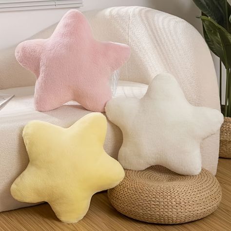 Faster shipping. Better service Cute Accent Pillow, Things To Put In My Bedroom, Room Decor Bedroom Pillows, Aesthetic Room Pillows, Cute Colorful Pillows, Cute Pillows Pink, Star Throw Pillow, Cute Mini Pillows, Cute White Pillows