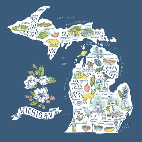 Check out this @Behance project: “Michigan Illustrated Map - Five-Color Screen Print” https://www.behance.net/gallery/42026953/Michigan-Illustrated-Map-Five-Color-Screen-Print Croquis, Michigan Drawing, Michigan Wallpaper, Tranquil Artwork, Michigan Tattoos, Michigan Poster, Map Of Michigan, Michigan Map, State Map Art