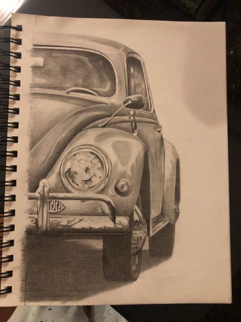 Vintage Car Sketches Pencil, Car Color Pencil Drawing, Amazing Pencil Drawings Sketches, Car Drawing Pencil Sketches, Vintage Car Drawing Pencil, Car Drawings Pencil, Vintage Car Drawing Easy, Car Pencil Drawing, Car Drawing Realistic