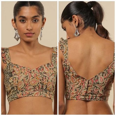 Exquisite craftsmanship, worth every penny W Neck Blouse Design, Lehenga Blouse Designs Cotton, Trending Blouse Designs Front And Back, Blouse Front Neck Designs Traditional, Saree Blouse Neck Designs Sleeveless, Front Designs For Blouse, Sleeveless Blouse Front And Back Design, Blouse Designs From Front Side, Blouse Front Back Neck Designs