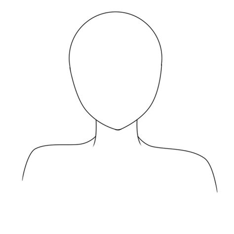 Person Outline Sketch, Back Of Head Drawing, Drawing Outlines, Head Template, Person Template, Outlining A Novel, Head Outline, Person Outline, Outline Format