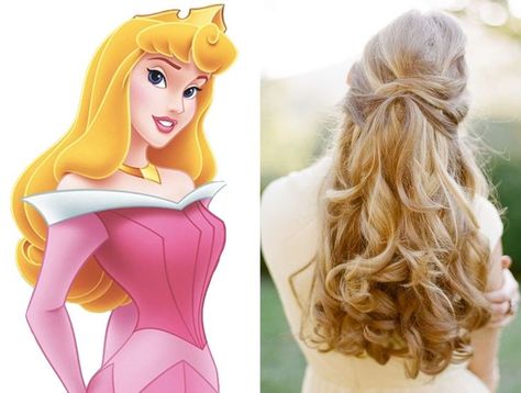 #Hair #Characters #Braids #Girls #Hairdos #Ideas Princess Aurora Hairstyle, Aurora Inspired Hair, Disney Inspired Hairstyles, Sleeping Beauty Hairstyle, Disney Hair Tutorial, Aurora Hairstyle, Disney Princess Hair, Disney Hairstyles, Aurora Hair