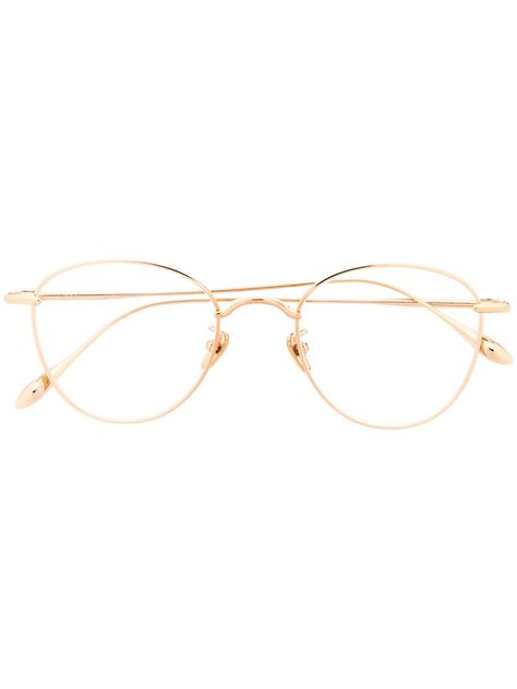 Semi Round Glasses, Round Gold Glasses Women, Wire Rimmed Glasses Aesthetic, Gold Frame Glasses Women, Gold Glasses Frames For Women, Round Gold Glasses, Gold Rim Glasses, Round Specs, Gold Frame Glasses