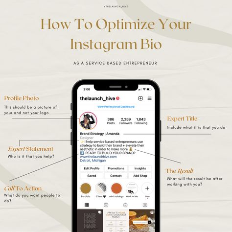 Ig Bio For Business, Instagram Bussines Profile, Ig Bio Business, Instagram Bussines Bio, Small Business Instagram Bio, Instagram Optimization, Ig Branding, Content Photos, Branding Checklist