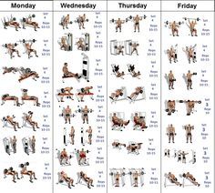 A Simple and Effective Muscle Building Schedule – Fitness Workouts & Exercises Tricep Workout Gym, Daily Workout Challenge, Gym Workout Schedule, Gym Pic, Gym Schedule, Workouts Exercises, Chest Workout Routine, Pic Video, Best Gym Workout