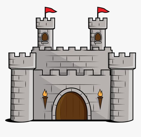 Castle Clip Art, Castle Theme Classroom, Medieval Drawing, Door Png, Castle Png, Castle Cartoon, Cartoon Castle, Castle Clipart, Castle Vector