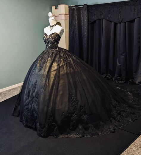 Gray Quinceanera Dresses, Black Quince Dress, Gold Sweet 16 Dresses, Black Quinceanera Theme, Black Quince Dresses, Surprise Dance Outfits, Vintage Wedding Gowns, Fur Capes, Victorian Queen
