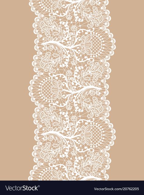 White Beige Art, Geometric Lace Pattern, Floral Border Design Pattern, Persian Elements, Laces Designs Pattern, Lace Print Pattern, Lace Fabric Pattern, Lace Pattern Design, Lace Illustration