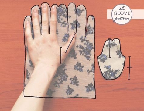 Free Glove Pattern Sewing, Diy Tulle Gloves, Tulle Gloves Pattern, Sewing Gloves Pattern, How To Make Gloves Pattern, How To Sew Gloves, Gloves Pattern Sewing, Pretty Gloves, Diy Gloves