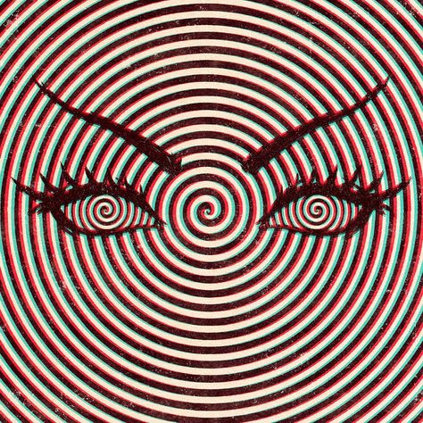 Jenny Richardson 🦇 on Instagram: “Day 26: Hypnotizer 😵 . . . #hypnosis #hypnotized #spirals #retro #3d #3dglasses #eyes #cateye #creeptoberclub” Hypnosis Eyes, Hypnotized Eyes, Hypno Eyes, Hypnosis Art, Spiral Art Drawing, Hypnosis Spiral, Jenny Richardson, Spiral Eyes, 80 Aesthetic