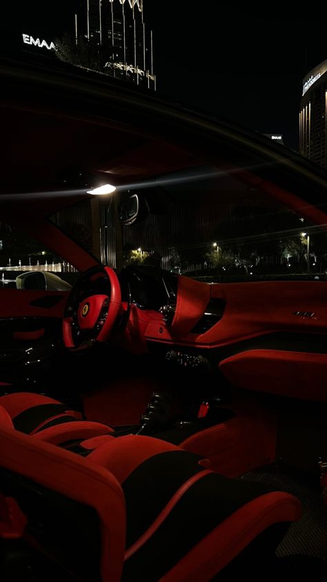 Open Car Door Aesthetic, Red Aesthetic Luxury, Red Luxury Aesthetic, Dark Red And Black Aesthetic, Ferrari Aesthetic, Red Vibe, Red Money, Night Luxury, Dark Luxury