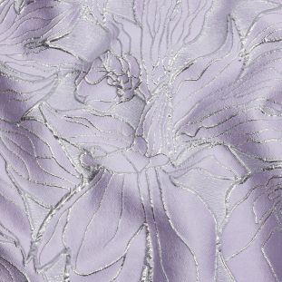 Fabric Flowers | Floral Fabric by the Yard | Modern Floral Material Light Purple Pattern, Purple Colour Wallpaper, Silver And Lilac, Oct Wedding, Lilac Pattern, Purple Floral Fabric, Silver Shawl, Fabric Texture Pattern, Lilac Fabric