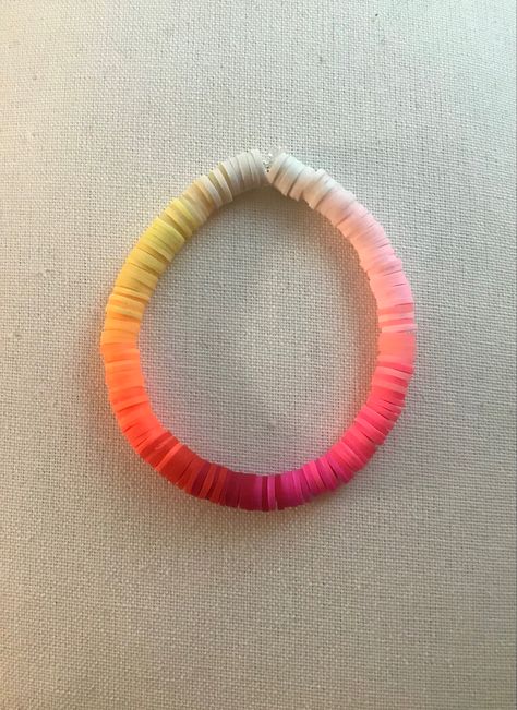 Sunset Bracelet Colors Clay Bead, Cute Clay Bead Jewelry Ideas, Clay Bead Bracelet Ideas Earth Tones, Clay Bead Bracelet Ideas Sunset, Clay Head Bracket Ideas, Clay Bead Bracelet Ideas Spiderman, Clay Bead Bracelet Ideas Rainbow, Brown Clay Bead Bracelet Ideas, Clay Bead Bracelet Aesthetic