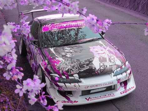 Tokyo Drift Cars, Slammed Cars, Mobil Drift, Purple Car, Best Jdm Cars, Drifting Cars, Street Racing Cars, Pink Car, Classy Cars