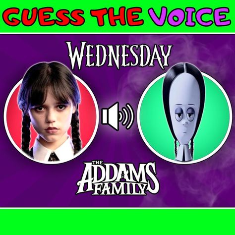 Guess The WEDNESDAY Character By VOICE | Addams Family Edition Can you recognize all Wednesday characters by their Voice? Join me in a fun game of "Guess The Wednesday character by Voice" and prove it to me! We're going to have the best time! We will play 16 different voices of the Wednesday and Animated Addams Family characters and you have to guess who it is. After the timer run out, the answer will be shown in the video. We wish you a lot of fun with this quiz! 😄 Wednesday Characters, Addams Family Characters, The Wednesday, Addams Family, Wednesday Addams, Guess Who, Prove It, Join Me, Fun Games