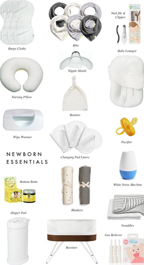 newborn essentials Newborn Essentials List, Newborn Essentials Checklist, Baby Items List, Baby Essential List, Baby Items Must Have, Newborn Necessities, Crystalin Marie, Newborn Pacifier, Baby Essentials Newborn