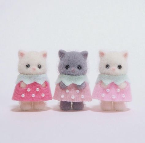 Sylvania Families, Critters 3, Calico Critters Families, Calico Critters, Little Critter, Sylvanian Families, Mini Things, Persian Cat, Cute Little Things