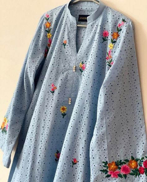 Chicken Suits Designs, Chickenkari Dress, Chicken Kari Kurta, Office Wear Women Work Outfits, Kids Dress Collection, Velvet Dress Designs, Designer Kurti Patterns, Kurti Embroidery Design