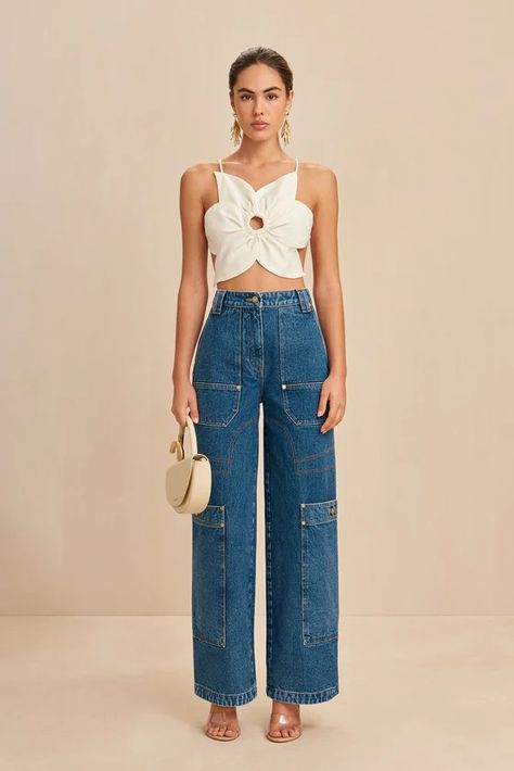 Shop All – CULT GAIA Couture, Chic Garden Party Outfit, Casual 30th Birthday Outfit, Summer Outfit For Work Casual, European Summer Sneakers, Maxi Skirt Dinner Outfit, Modest Summer Casual Outfits, Denim Chic Outfit, Linen Kimono Outfit