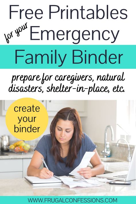 11 Sets of Family Emergency Binder Free Printables (Get Prepared) Organisation, Family Emergency Preparedness Plan, Emergency Home Binder, Estate Planning Binder Free Printables, Home Emergency Binder Free Printables, Survival Binder Free Printables, What If Binder, Emergency Binder Printables Free Important Documents, Family Emergency Plan Free Printables