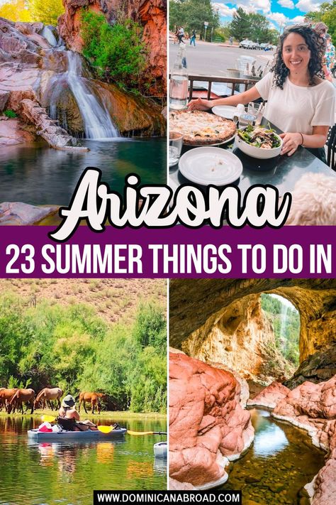 Things to Do During the Summer in Arizona Nature, Summer Fun, Arizona Activities, Arizona Vacation, Beautiful Travel Destinations, Arizona Travel, Florida Beaches, Summer Activities, Summer Vacation