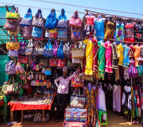 Shopping in Goa: 3 Amazing Markets in Goa you would be Crazy to Miss - Global Gallivanting Travel Blog Goa Itinerary, India Packing List, Anjuna Beach, Travel India Beautiful Places, Indian Animals, Goa Travel, Weather In India, India Holidays, Vietnam Backpacking