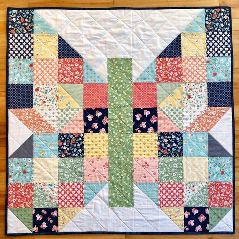 Baby Butterfly Patch for Jack’s Basket • Riceford Streams 2.5 Inch Square Quilt Patterns, Butterfly Quilt Pattern, Colchas Quilting, Butterfly Patch, Butterfly Quilt, Quilt Square Patterns, Childrens Quilts, Scrap Quilt Patterns, Animal Quilts