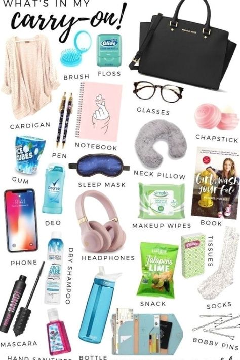 Nyc Trip Essentials, What To Pack In Hand Luggage, Things To Bring On A Plane Long Flights, What To Take On Vacation, Travel Carry On, 4 Day Trip Packing List, Airport Must Haves, Hand Luggage Packing List, Carryon Essentials