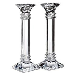 • Elegant crystal-like construction<br>• Pair of candlesticks<br>• Holds one candle each<br><br>Shine a gorgeous glow on your next dinner party with this Marquis by Waterford Teviso Candlestick set. These candlesticks, which are made of durable acrylic, look just like crystal and will create an elegant reflection your guests will not be able to take their eyes off of. Classical Architecture, China Crockery, Formal Table Setting, Crystal Candlesticks, Crystal Candle Holder, Waterford Crystal, Candle Holder Set, Lead Crystal, Glass Set