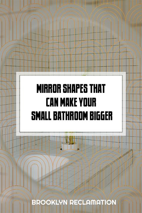 Mirror Shapes That Can Make Your Small Bathroom Bigger. Have you ever wondered why mirrors in the bathroom are typically larger or designed in a particular shape? As it turns out, there is a reason for that, and it is not so that you can shave cleanly or adjust your tie. #mirror #mirrorwalldecor #mirrorwalldecor #farmhousemirrorlivingroom #farmhousemirrordecor #bathroommirror Round Vs Rectangle Bathroom Mirror, Mirror Toilet Design, Big Mirror Small Bathroom, Round Vs Square Bathroom Mirror, Small Bathroom Big Mirror, Mirror Placement In Bathroom, Frameless Vanity Mirror, Mirrors For Small Bathrooms, Bathroom Mirror Shapes