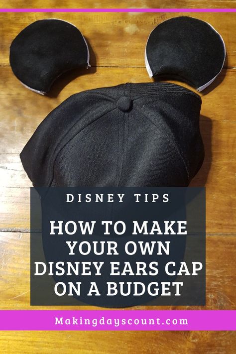 Going to Disney World or Disneyland and want to make your own custom DIY Mickey Ears Cap? Here are 8 steps to an Avengers-inspired Mickey Ears cap under $7. Disney Hats For Men, Mickey Ears For Men, Diy Mickey Ears Hat, Disney Ears For Men, Boys Mickey Ears, Homemade Disney Ears, How To Make Disney Ears Diy, Homemade Mickey Ears, How To Make Mickey Ears