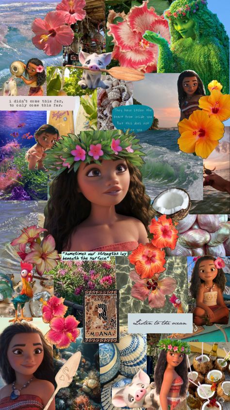 Moana Background, Black Love Artwork, Disney Princess Moana, Moana Disney, Cute Lockscreens, Cute Summer Wallpapers, Pink Wallpaper Girly, Wallpaper Iphone Summer, Disney Collage