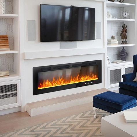 Maxwellton Electric Fireplace Fireplaces Modern, Tv Wanddekor, Mount Electric Fireplace, Veranda Design, Ikea Living, Wall Mounted Electric Fireplace, Mounted Electric Fireplace, Modern Fireplaces, Tv Walls