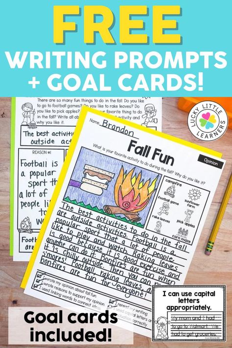 Writing Prompts For Second Grade, Writing Prompts For 2nd Grade, Second Grade Writing Prompts, Summer Writing Activity, 1st Grade Writing Prompts, Fall Writing Activities, Printable Writing Prompts, Thanksgiving Writing Prompts, Fall Writing Prompt