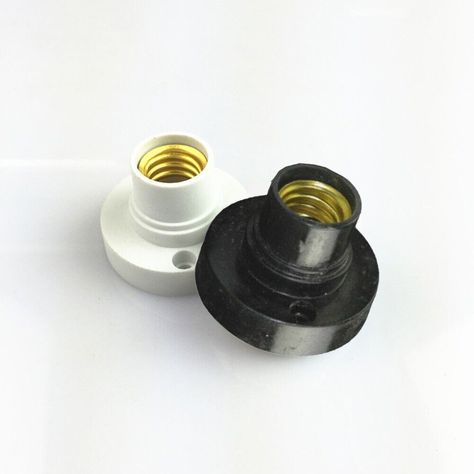 High Quality E14 Light Bulb Screw Socket with Fixing Base Holder DESCRIPTION Description： * brand new and high quality. *Made of high quality material, durable and practical to use. *This product is an E14 flat base lamp holder. black and white *Using PBT flame retardant material, it is safer to use Specification: Material: PBT +Metal Color: As pictures shown Voltage:100-230V Model :E14 Lamp Holder Package Included: 1Pcs E14 Lamp Holder Notice: 1.Only suitable for energy-saving lamp, LED lamp an