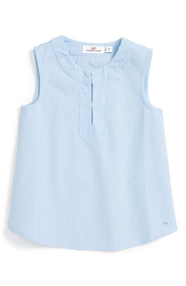 Vineyard Vines Sleeveless Top (Toddler Girls) Cotton Sleeveless Top, Sleeveless Cotton Top, Latest Tops Fashion, Sleeveless Top Outfit Casual, Jeans Tops For Women, Sleeveless Top Outfit, Sleeveless Tops For Women, Women Tops Design, Sleevless Top