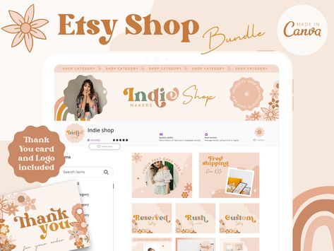 Etsy Banner Ideas, Etsy Store Banner, Etsy Listing Photos, Web Design Websites, Branding Kits, Etsy Shop Branding, Shop Branding, Etsy Branding, Storefront Design
