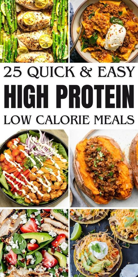 Fuel your day with Low-Carb High-Protein Recipes that are both delicious and nutritious. From breakfast to lunch, these meals are perfect for maintaining a balanced diet. Low Calorie High Protein Meals, Protien Meals, High Protein Recipes Dinner, Protein Dinner Recipes, Protein Meal Plan, Low Calorie High Protein, High Protein Meals, Low Calorie Lunches, High Protein Dinner